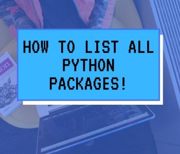 get a list of all installed python packages