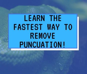 remove punctuation in python