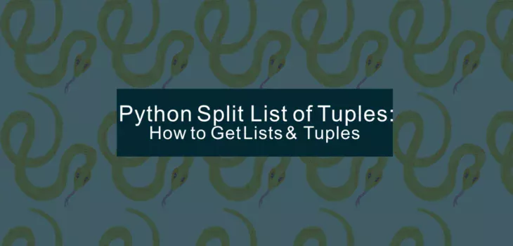 python split list of tuples tutorial